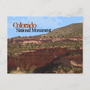 Nationaldenkmal Colorado landschaftliche Postkarte