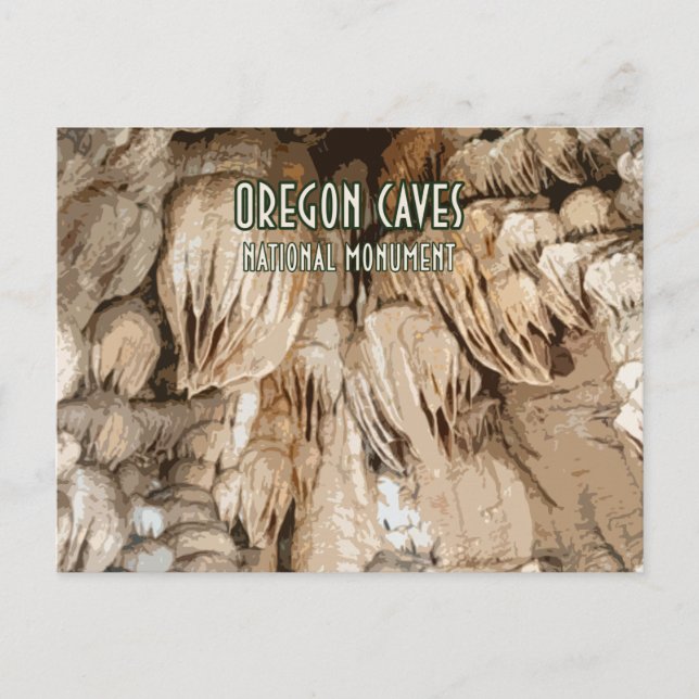 Nationaldenkmal der Oregon Höhlen Postkarte (Vorderseite)