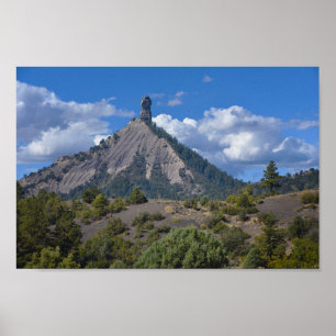 Nationaldenkmal des Chimney Rock, Colorado Poster