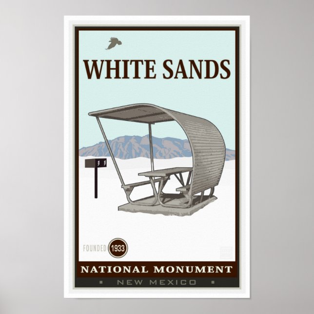 Nationaldenkmal für Weißsand 4 Poster (Vorne)