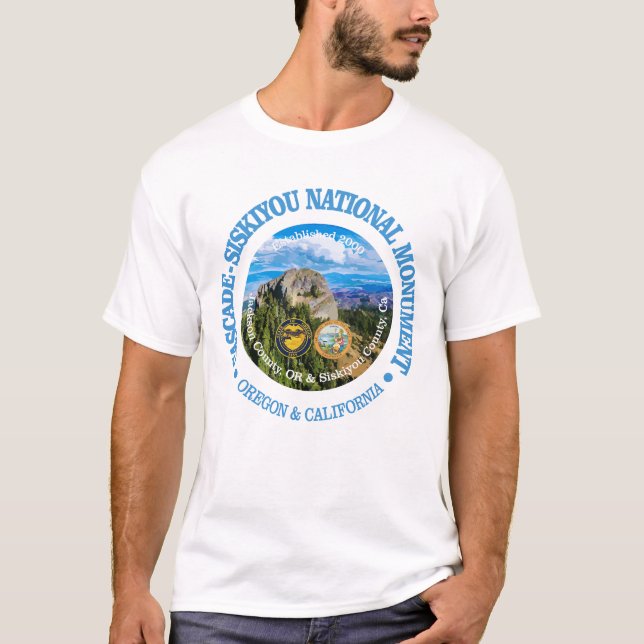Nationaldenkmal Kaskade-Siskiyou (NM) T-Shirt (Vorderseite)