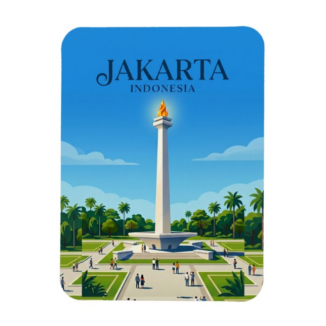 Nationaldenkmal (Monas) Indonesien Magnet (Vertikal)