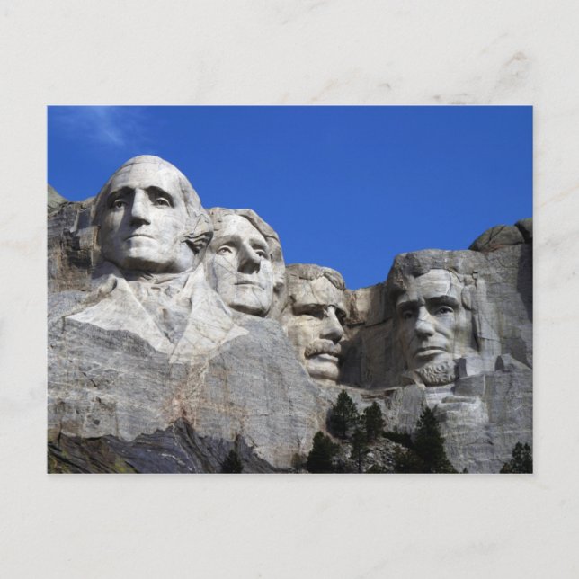 Nationaldenkmal Mount Rushmore Postkarte (Vorderseite)