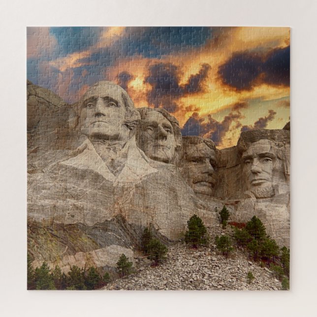 Nationaldenkmal Mount Rushmore Puzzle (Vertikal)