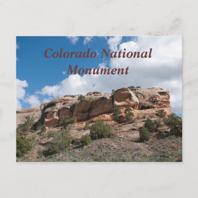 Nationaldenkmal von Colorado Postkarte (Vorderseite)