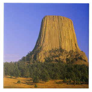 Nationaldenkmal von Devils Tower in Wyoming Fliese