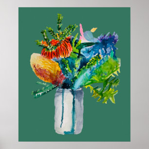 Nationale australische Blume Poster