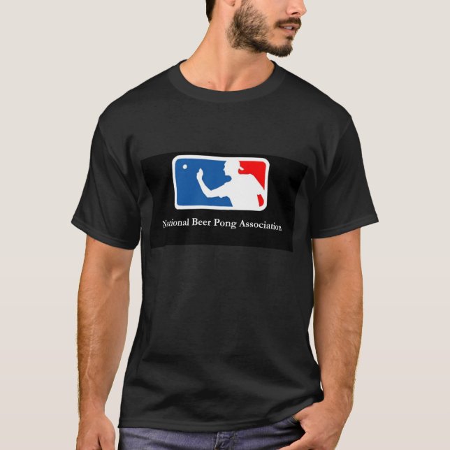 Nationale Bier Pong Vereinigung T-Shirt (Vorderseite)
