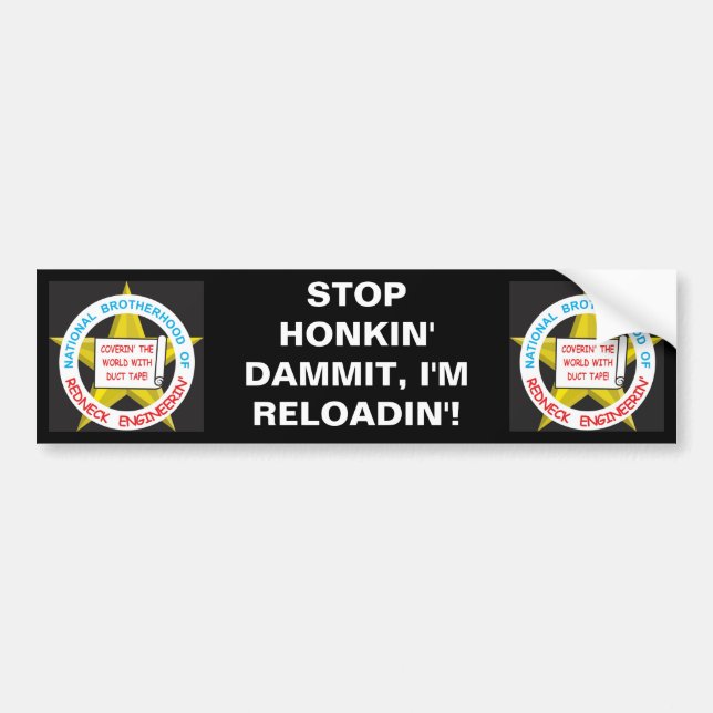 Nationale Bruderschaft des Rednecken Engineerin Autoaufkleber (Vorne)