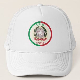 Nationale Emblem-Circle-Form in Italien Truckerkappe