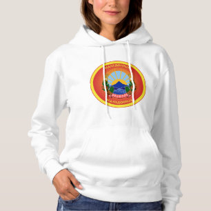 Nationale Emblem-Schalung Nordmakedonien Hoodie