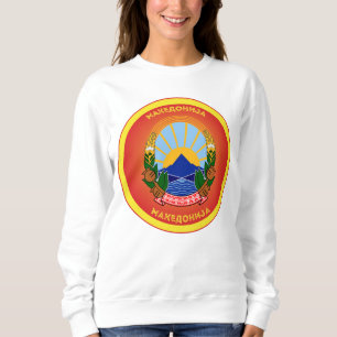 Nationale Emblem-Schalung Nordmakedonien Sweatshirt