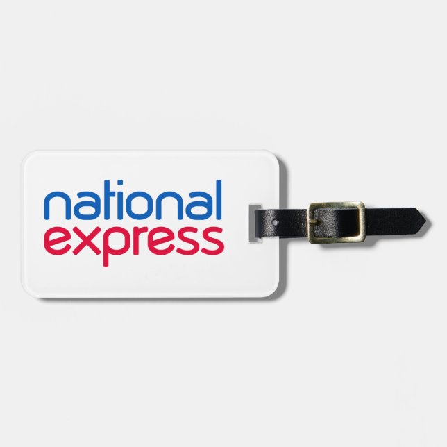Nationale Express-Gepäckmarke Gepäckanhänger (Vorderseite horizontal)