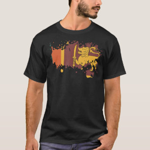 Nationale Fahne Sri Lankas Andenken für Männer Fra T-Shirt