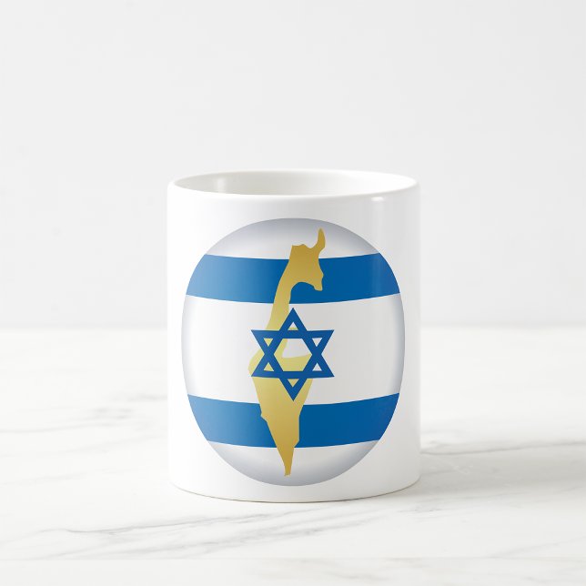 Nationale Farben Israels Kaffeetasse (Von Creator hochgeladen)