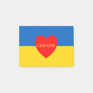 Nationale Flagge У р а ї н к / Ukraine hohe Qualit Post-it Klebezettel