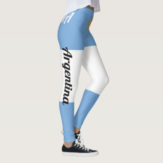 Nationale Flagge Argentiniens anpassen Leggings