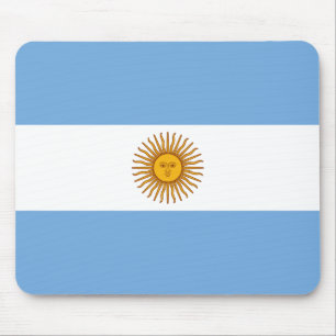 Nationale Flagge Argentiniens Mousepad