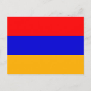 Nationale Flagge Armeniens Postkarte