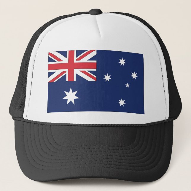 Nationale Flagge Australiens Truckerkappe (Vorderseite)