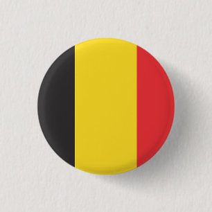Nationale Flagge Belgiens Button