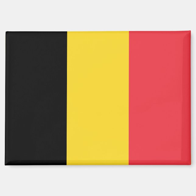 Nationale Flagge Belgiens Rechteck-Magnet Magnet (Vorderseite)