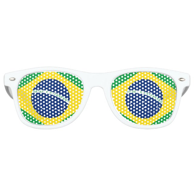 Nationale Flagge Brasiliens, genaue Proportion der Sonnenbrille (Vorderseite)