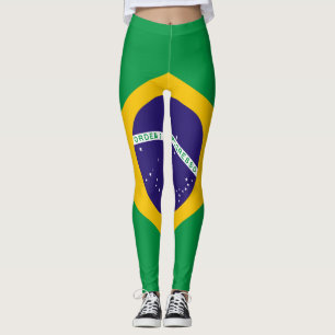 Nationale Flagge Brasiliens Leggings