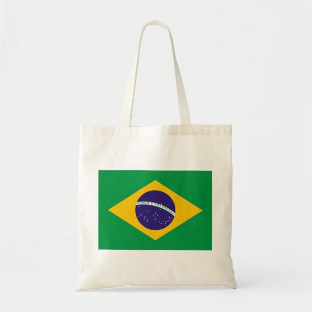 Nationale Flagge Brasiliens Tragetasche (Vorne)