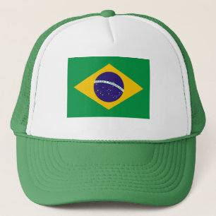 Nationale Flagge Brasiliens Truckerkappe