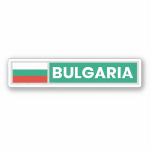 Nationale Flagge Bulgariens Aufkleber