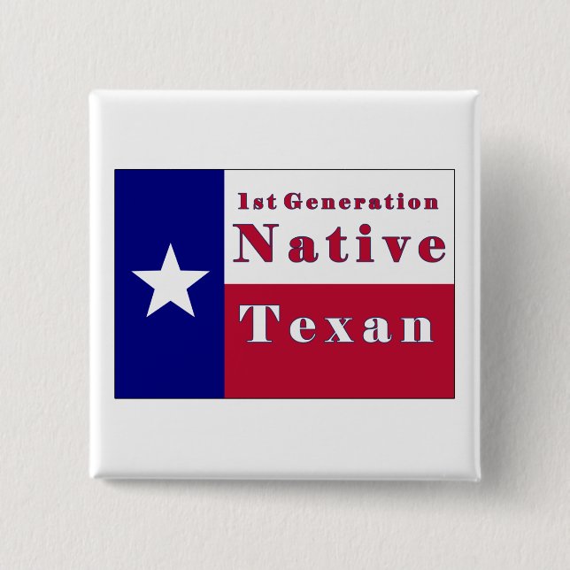 Nationale Flagge der ersten Generation für Texan Button (Vorderseite)