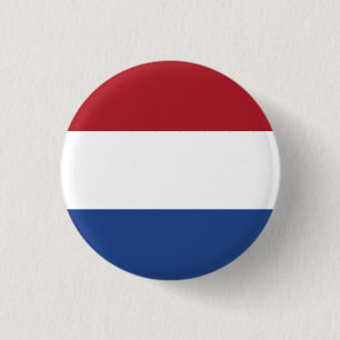 Nationale Flagge der Niederlande Button