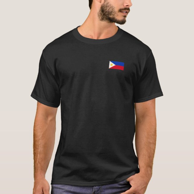 NATIONALE FLAGGE DER PHILIPPINES MANILA FILIPINO P T-Shirt (Vorderseite)