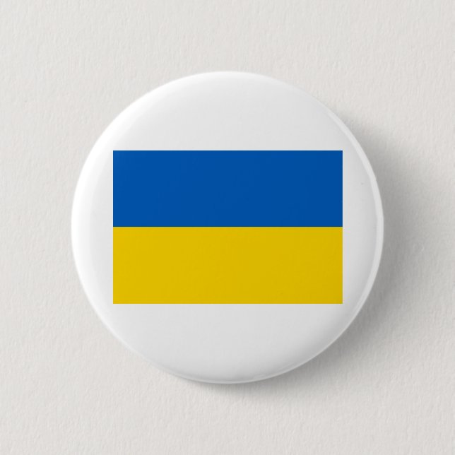 Nationale Flagge der Ukraine / к а їра Button (Vorderseite)