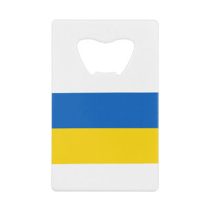 Nationale Flagge der Ukraine / к а їра Geldbeutel Flaschenöffner
