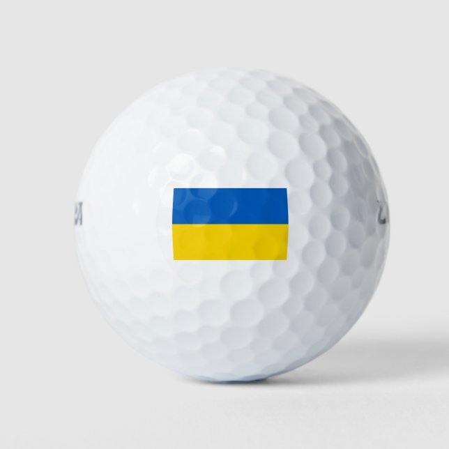 Nationale Flagge der Ukraine / к а їра Golfball (Vorderseite)
