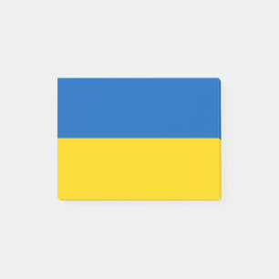 Nationale Flagge der Ukraine / к а їра Post-it Klebezettel