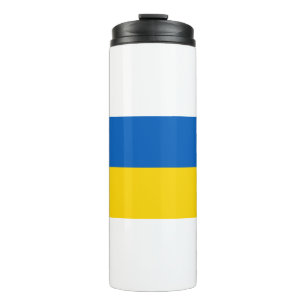 Nationale Flagge der Ukraine / к а їра Thermosbecher