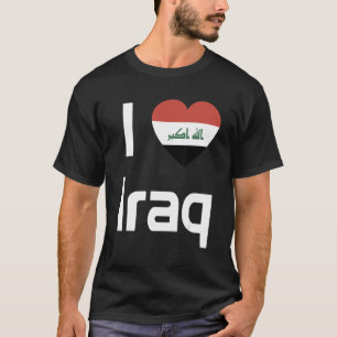 Nationale Flagge des Irak-Souvenir für Frauen T-Shirt
