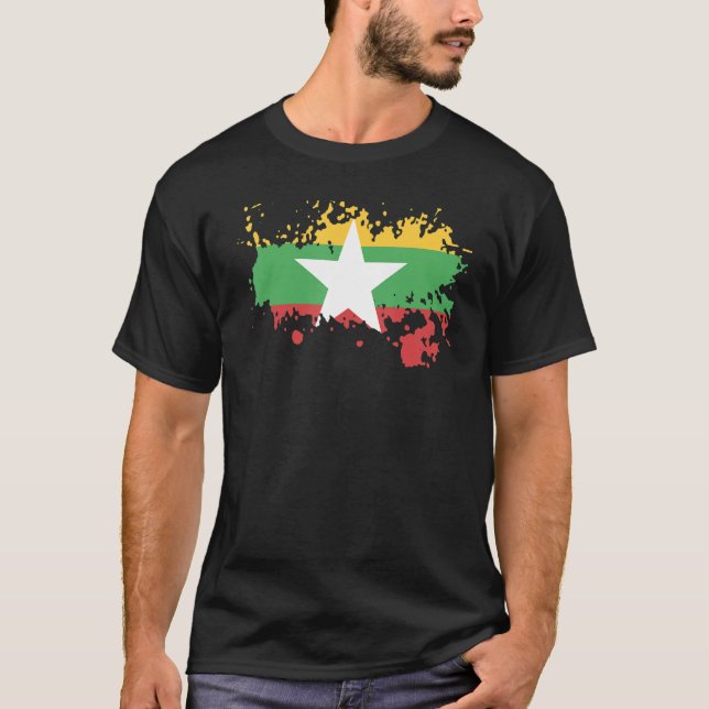 Nationale Flagge des Souvenirs für Männer T-Shirt (Vorderseite)