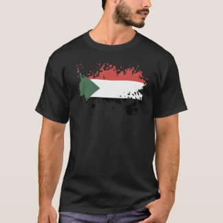 Nationale Flagge des Sudan-Souvenirs für Männer - T-Shirt
