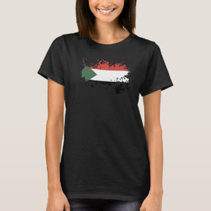 Nationale Flagge des Sudan-Souvenirs für Männer - T-Shirt