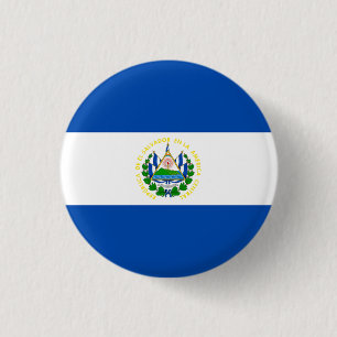 Nationale Flagge El Salvadors Button