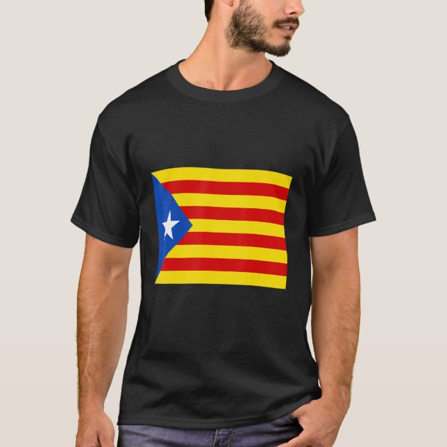 Nationale Flagge Esteladas Spanien T-Shirt (Vorderseite)