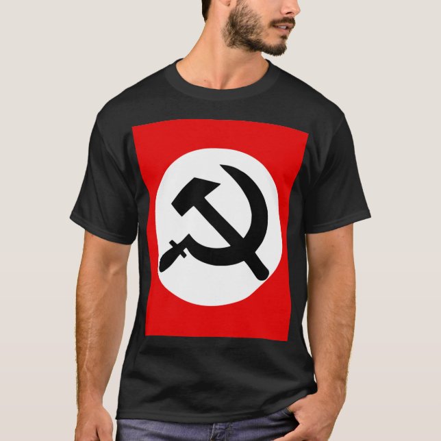 Nationale Flagge für das bolschewistische Party T-Shirt (Vorderseite)