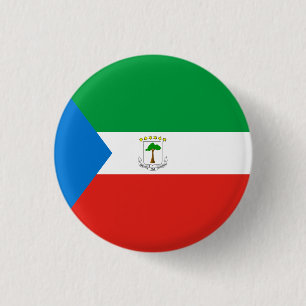 Nationale Flagge für die äquatoriale Guinea Button