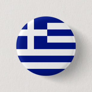 Nationale Flagge Griechenlands Button