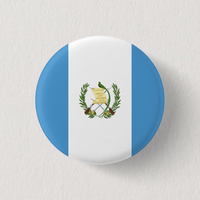 Nationale Flagge Guatemalas Button (Vorderseite)