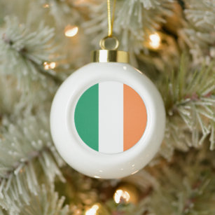Nationale Flagge Irlands, irischer Standard, Banne Keramik Kugel-Ornament